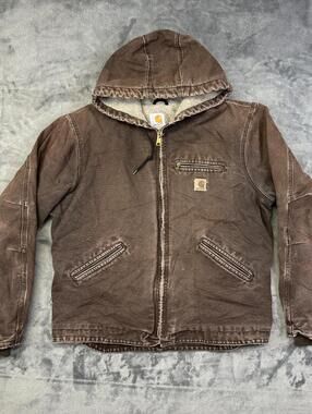 Vintage Carhartt J130 Quilted Flannel Lined Jacket